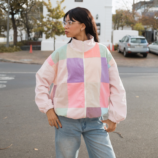 Pink Patch Jacket – Soft Pink Version