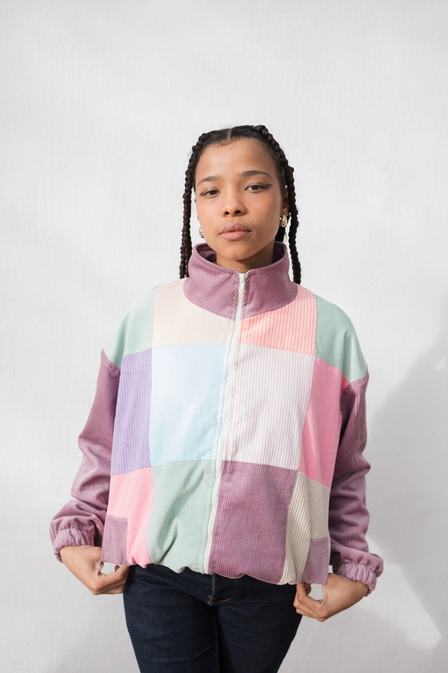 Pink Patch Jacket - Lavender