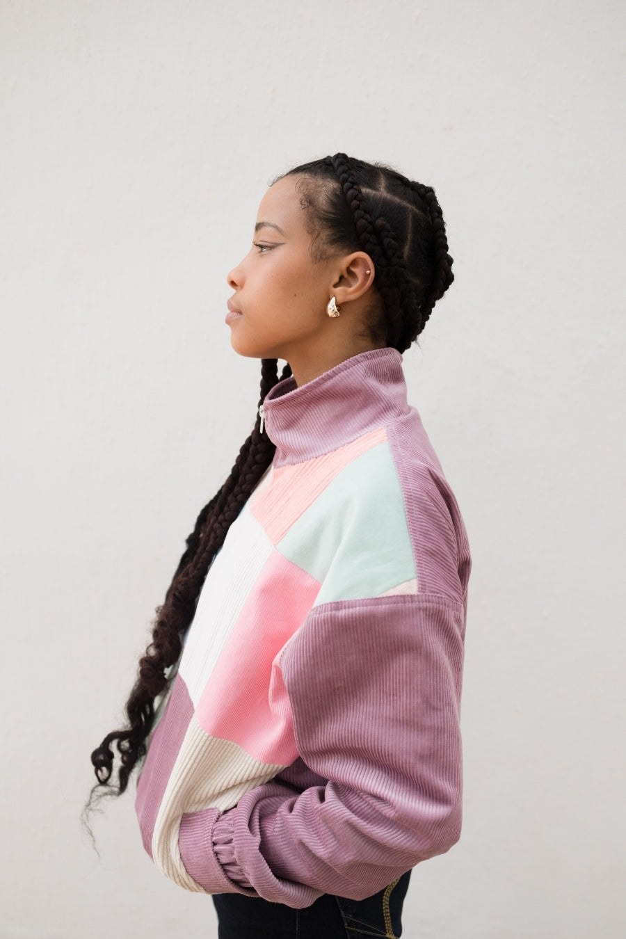 Pink Patch Jacket - Lavender