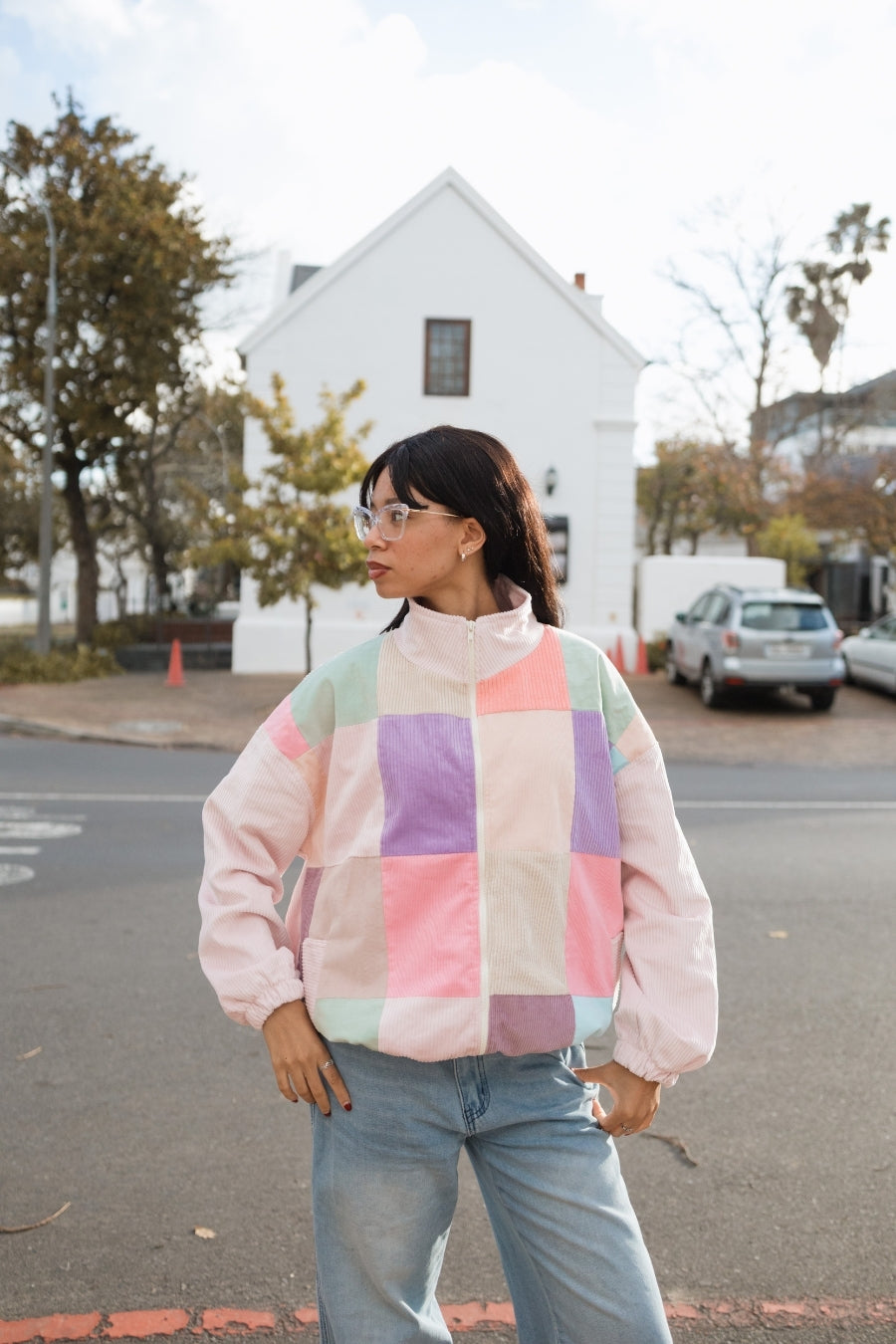 Pink Patch Jacket – Soft Pink