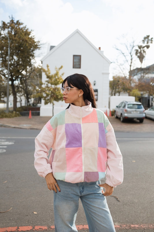 Pink Patch Jacket – Soft Pink
