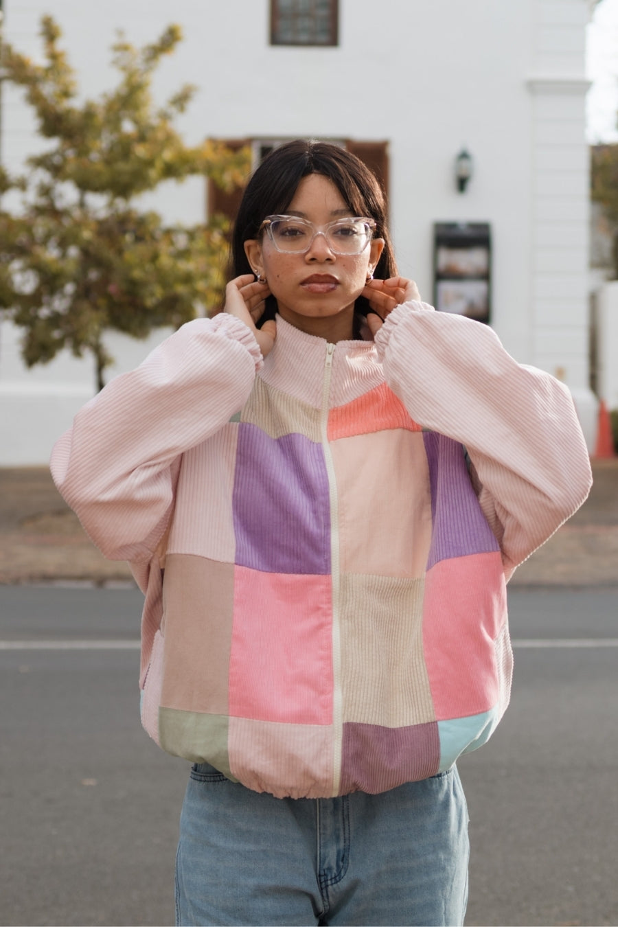Pink Patch Jacket – Soft Pink