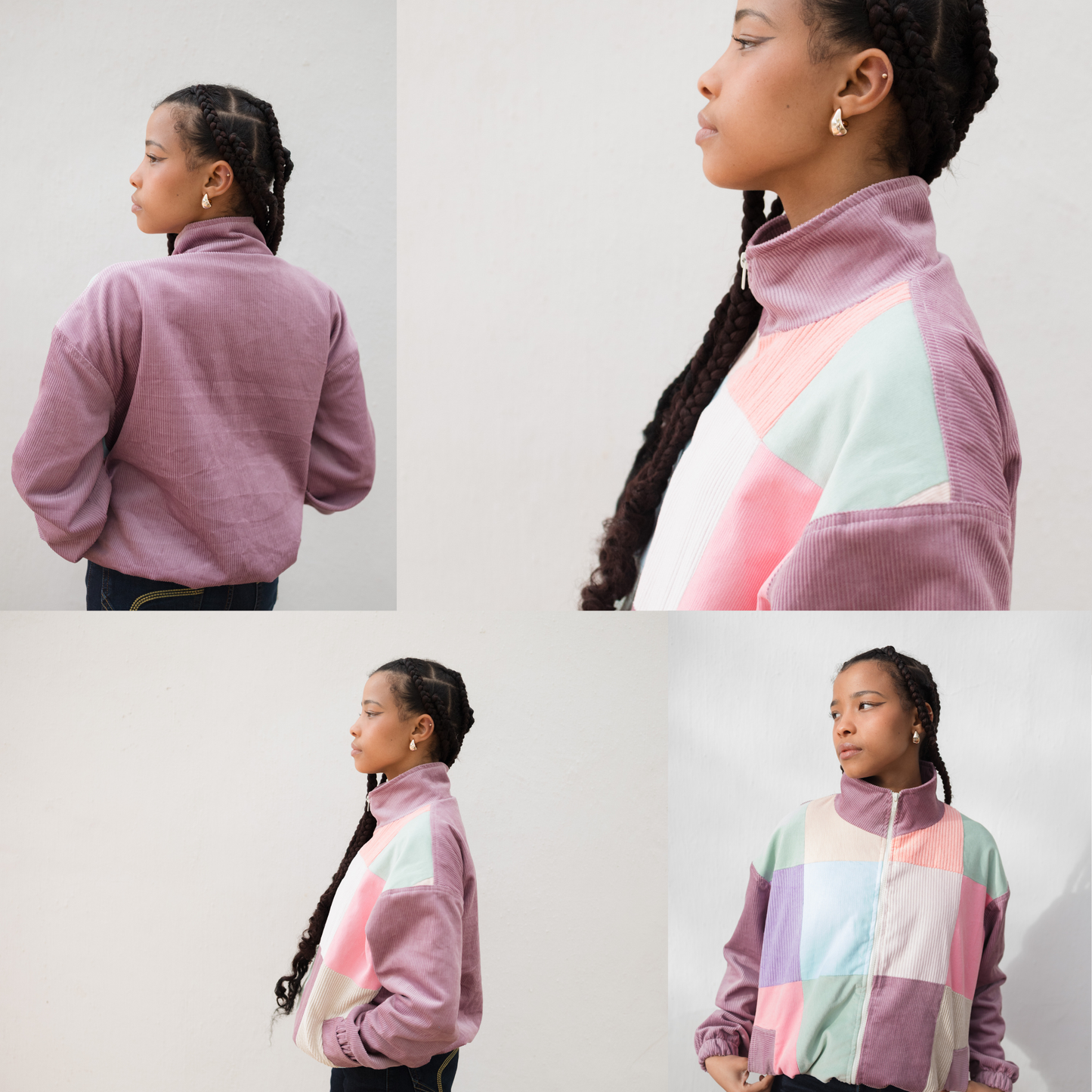 Pink Patch Jacket- Lavender version