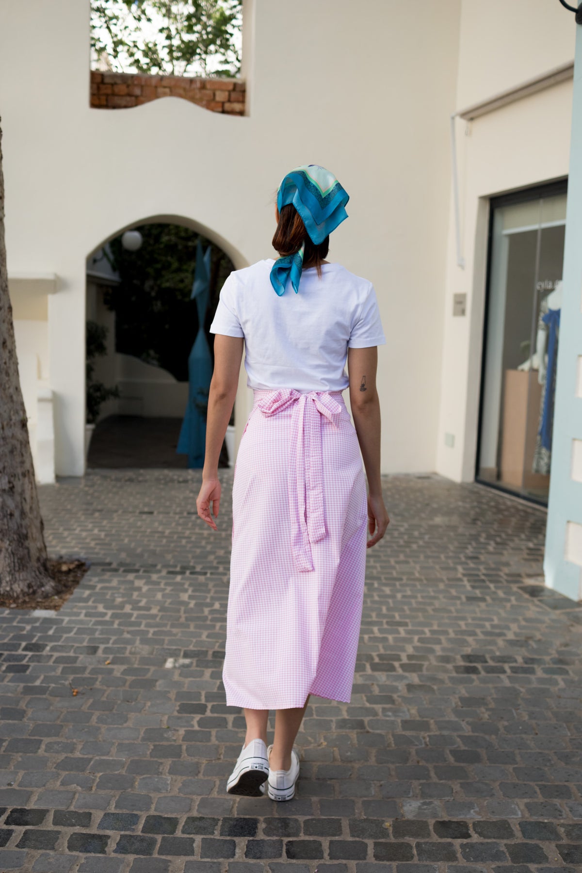 Positano Pink Wrap Skirt