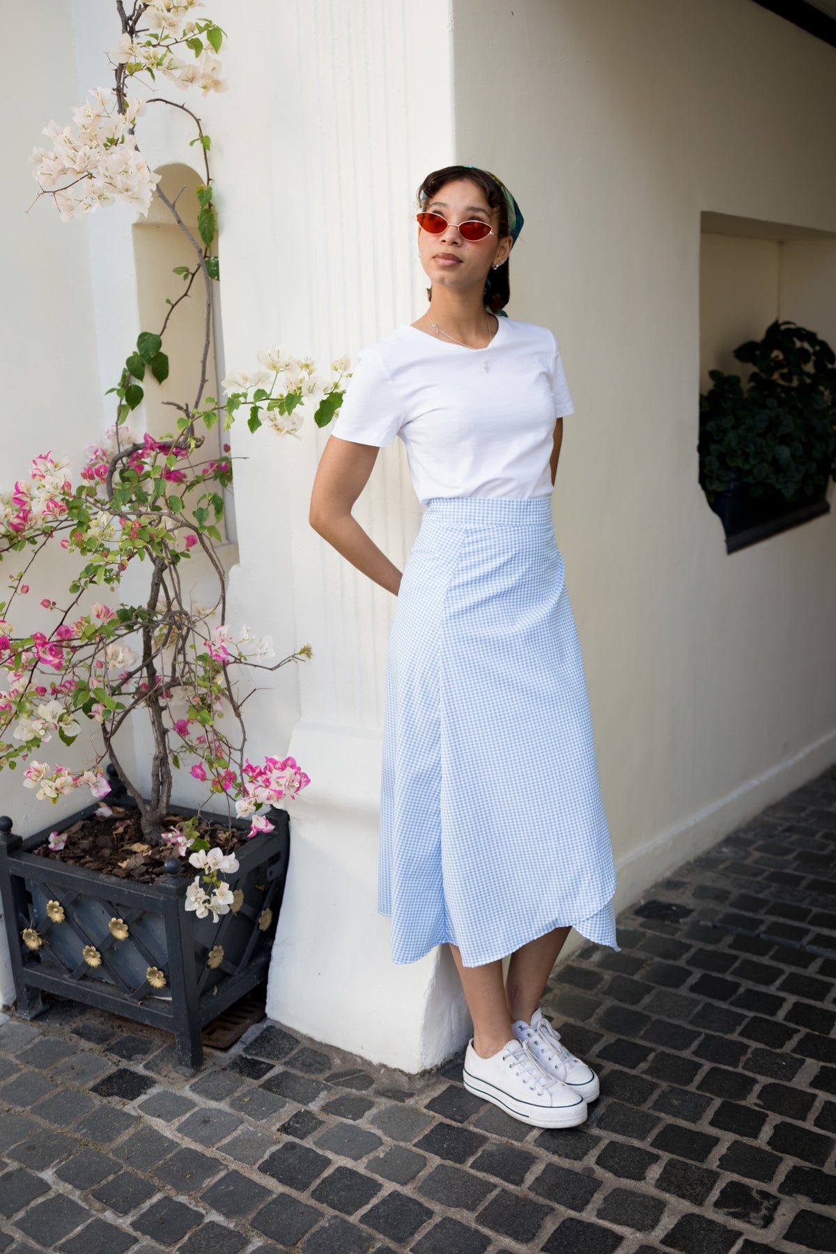 Capri Blue Wrap Skirt