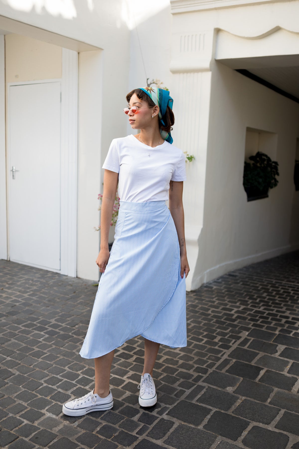 Capri Blue Wrap Skirt
