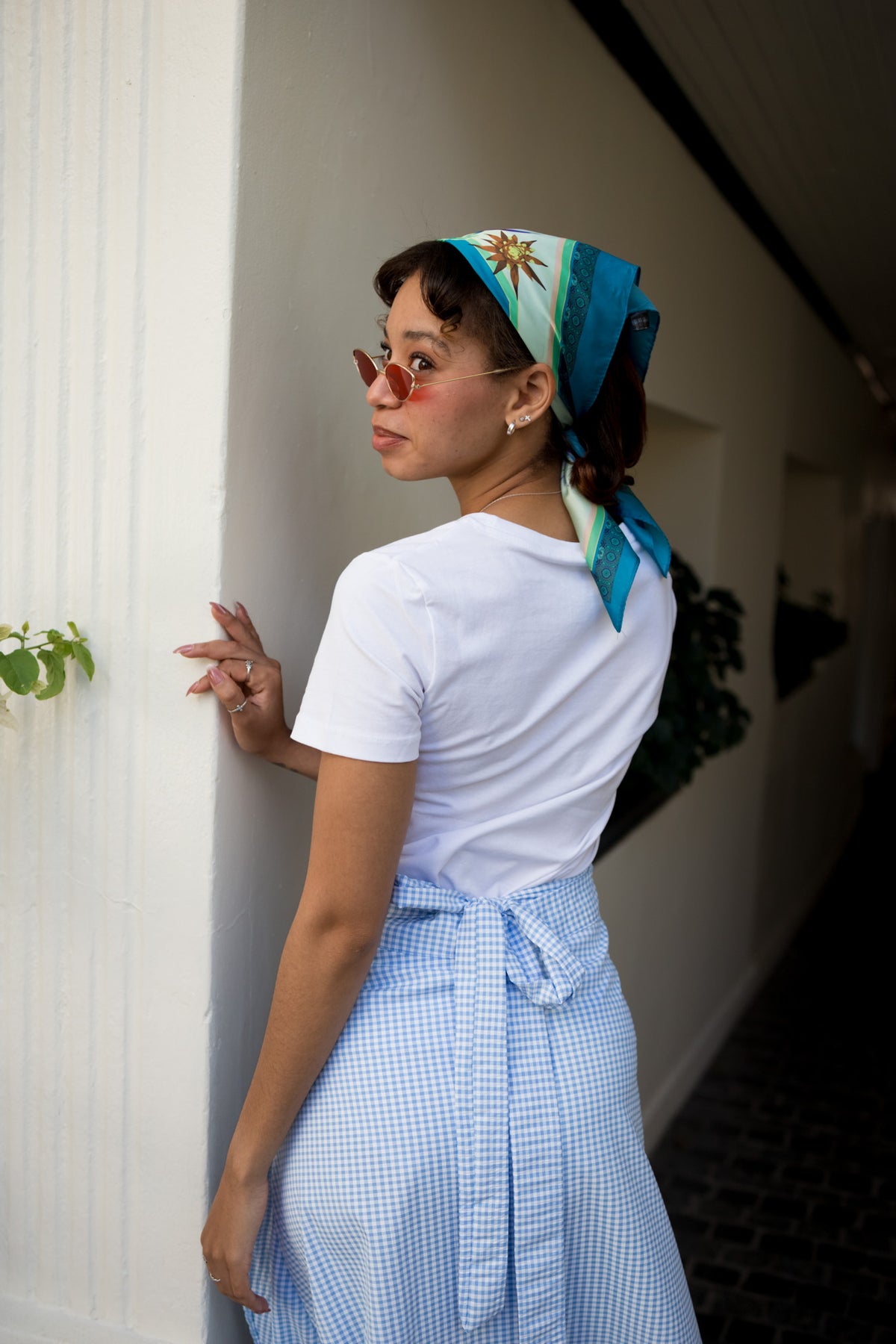 Capri Blue Wrap Skirt