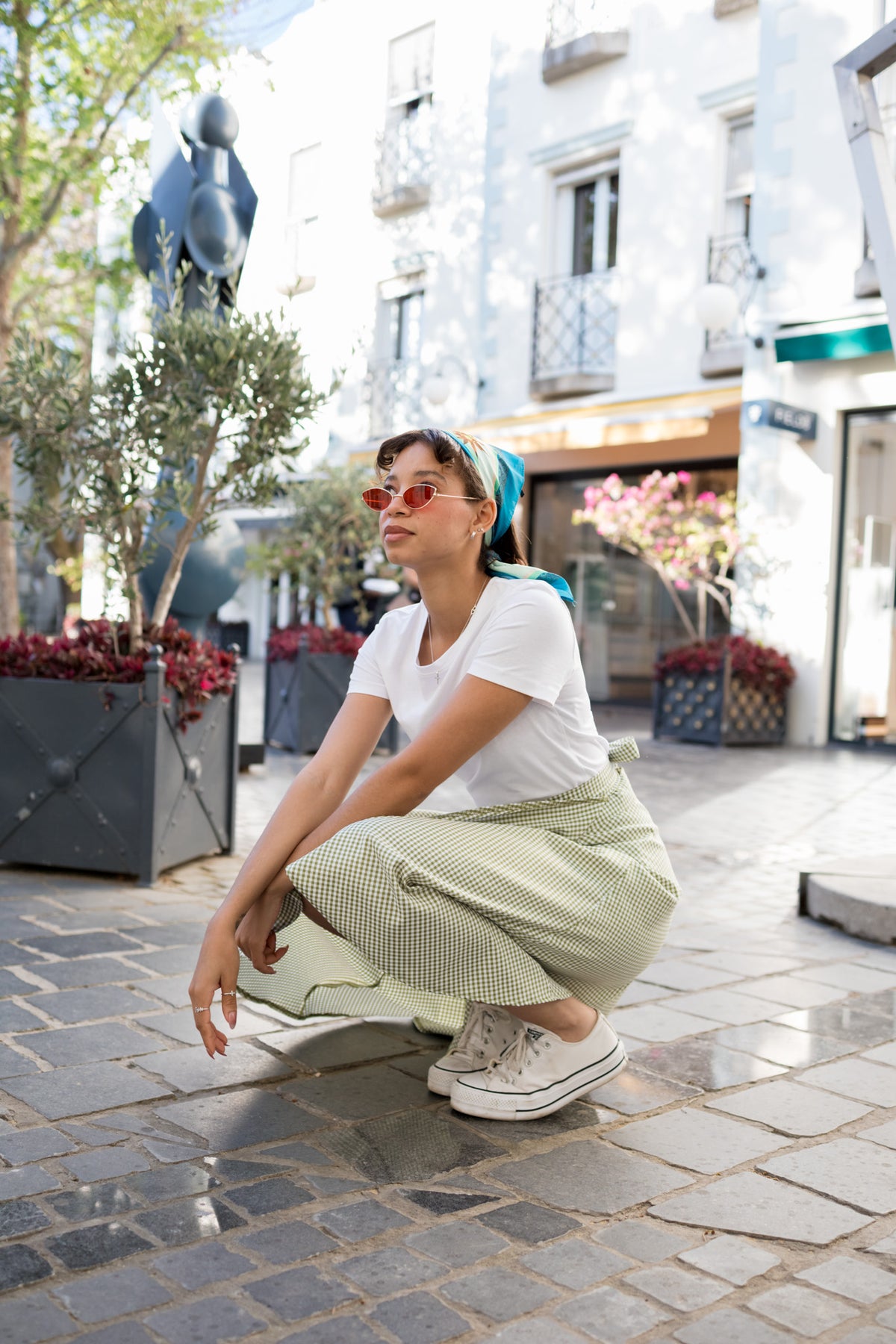 Riviera Olive Wrap Skirt