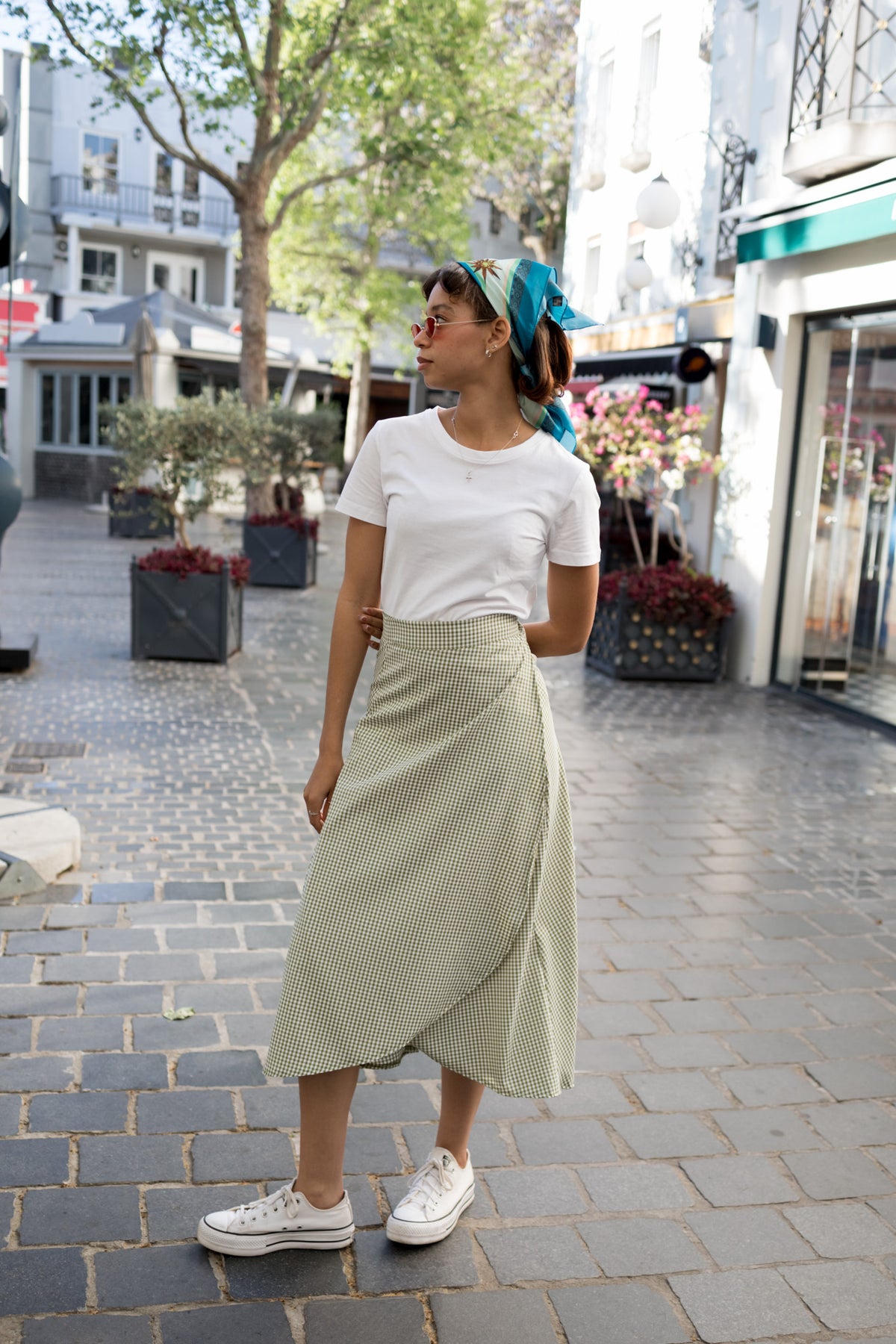 Riviera Olive Wrap Skirt
