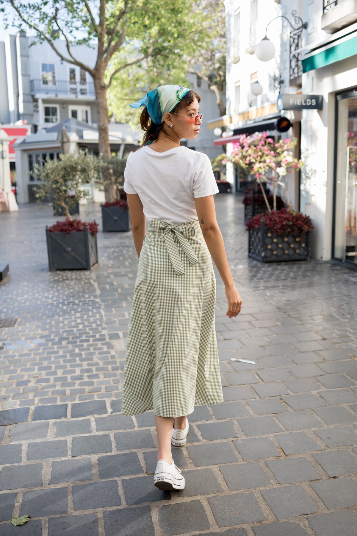 Riviera Olive Wrap Skirt