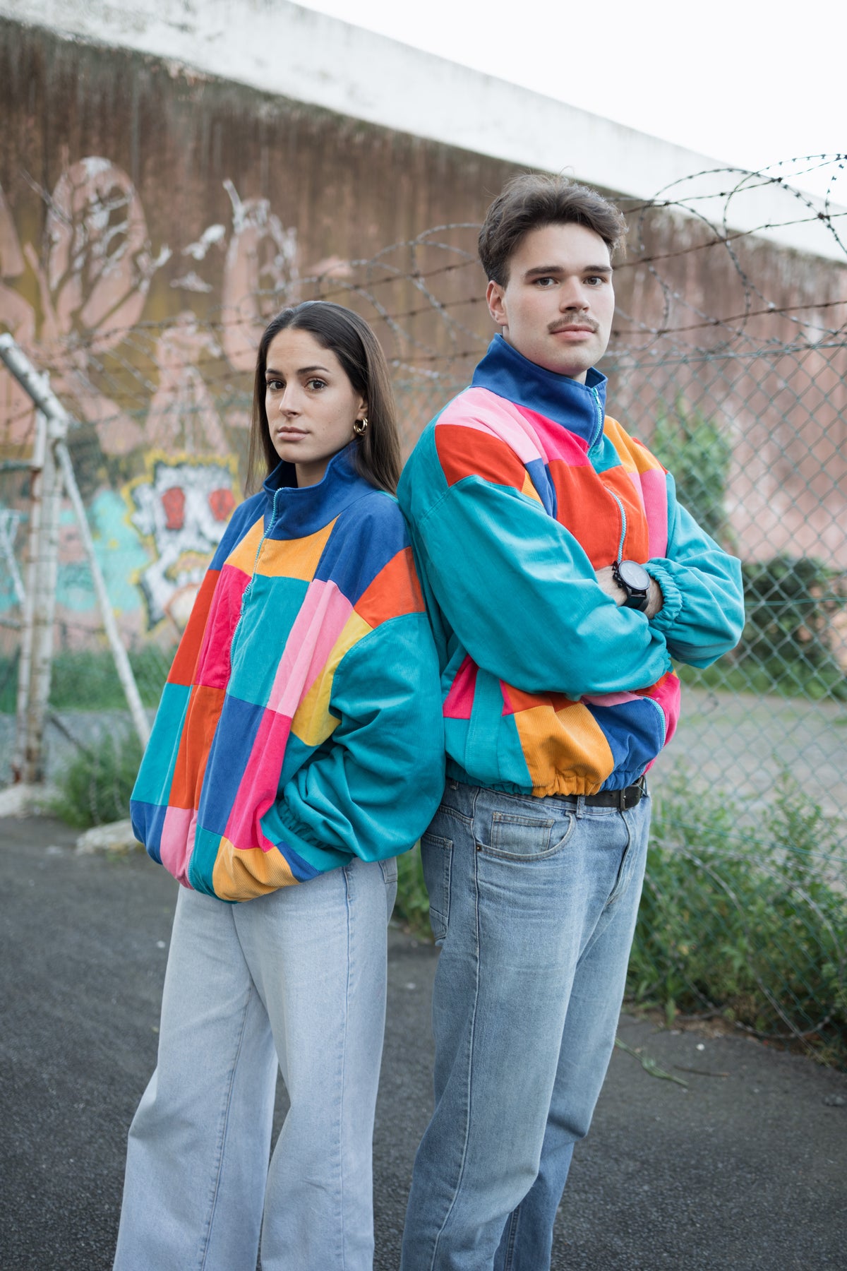 Blue Patch Jacket - Turquoise